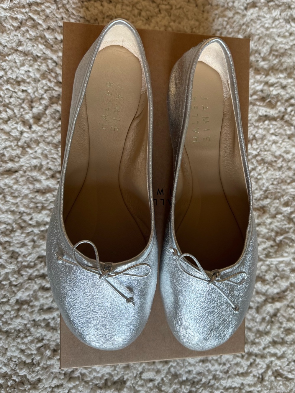 Jamie Haller Ballet Flats in Silver